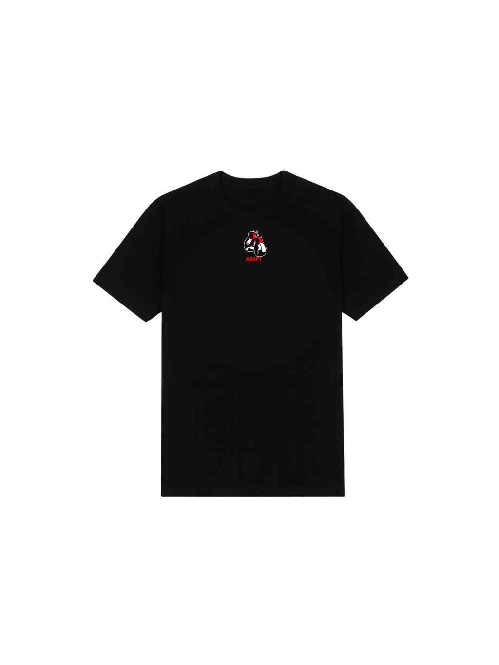 SLIMFIT WOVEN T-SHIRT Zwart