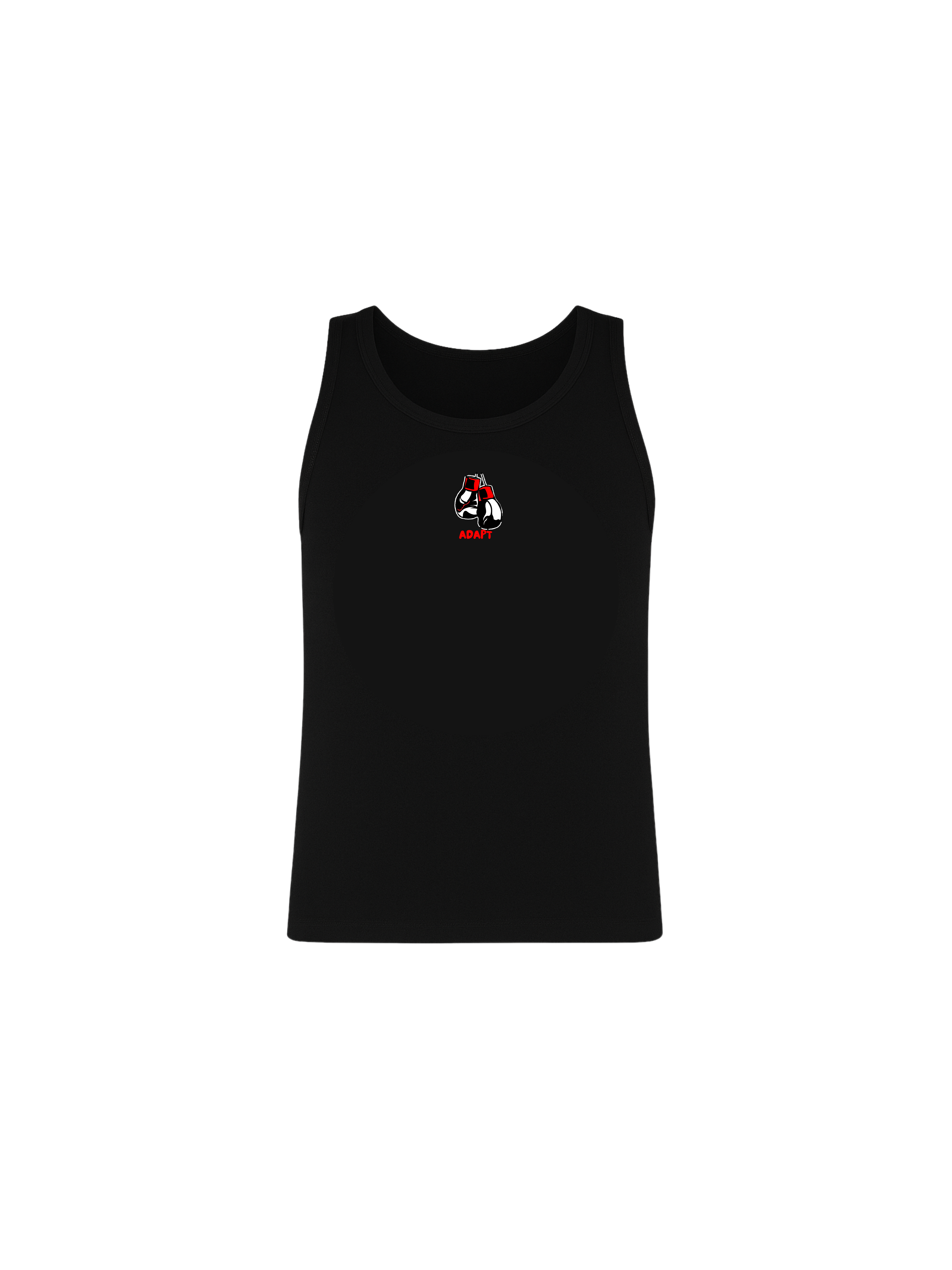SLIMFIT WOVEN TANKTOP Zwart