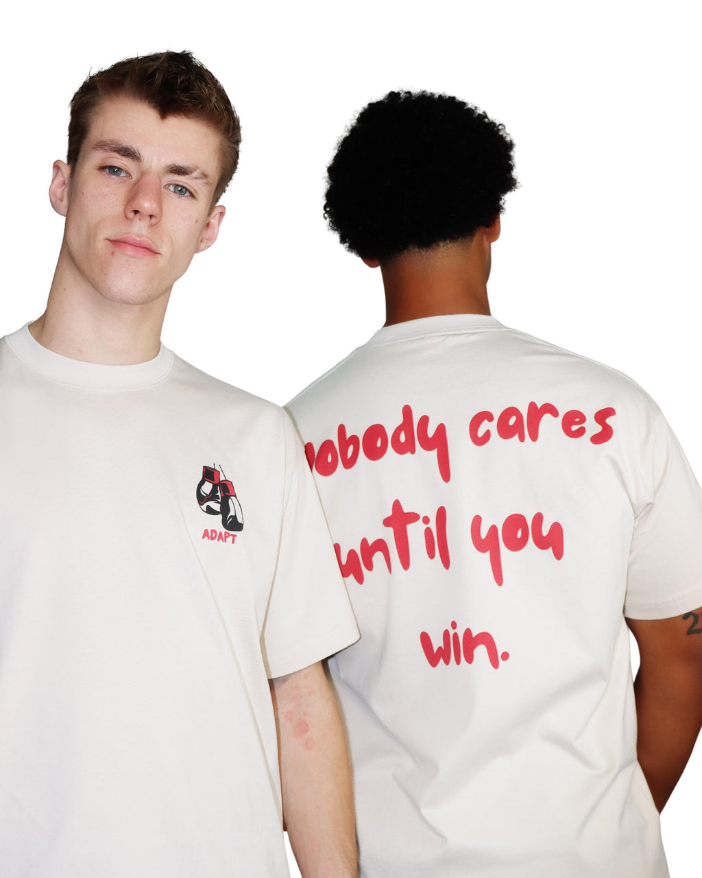 OVERSIZED QUOTE T-SHIRT crème