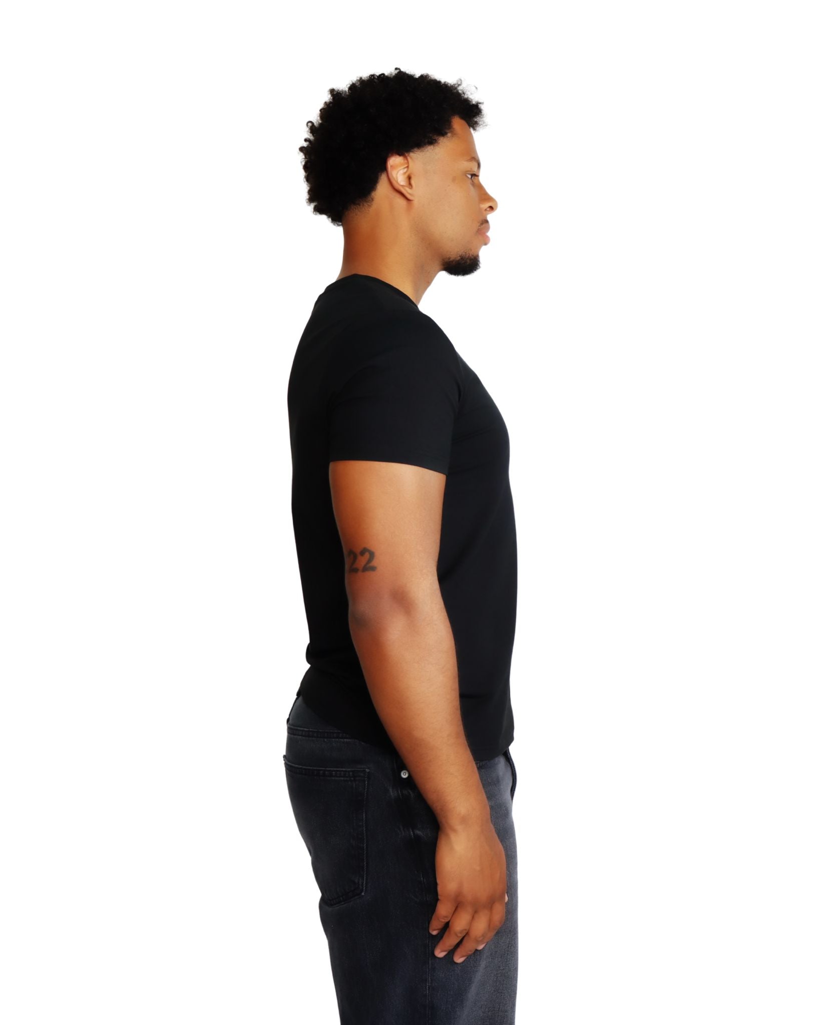 SLIMFIT T-SHIRT zwart