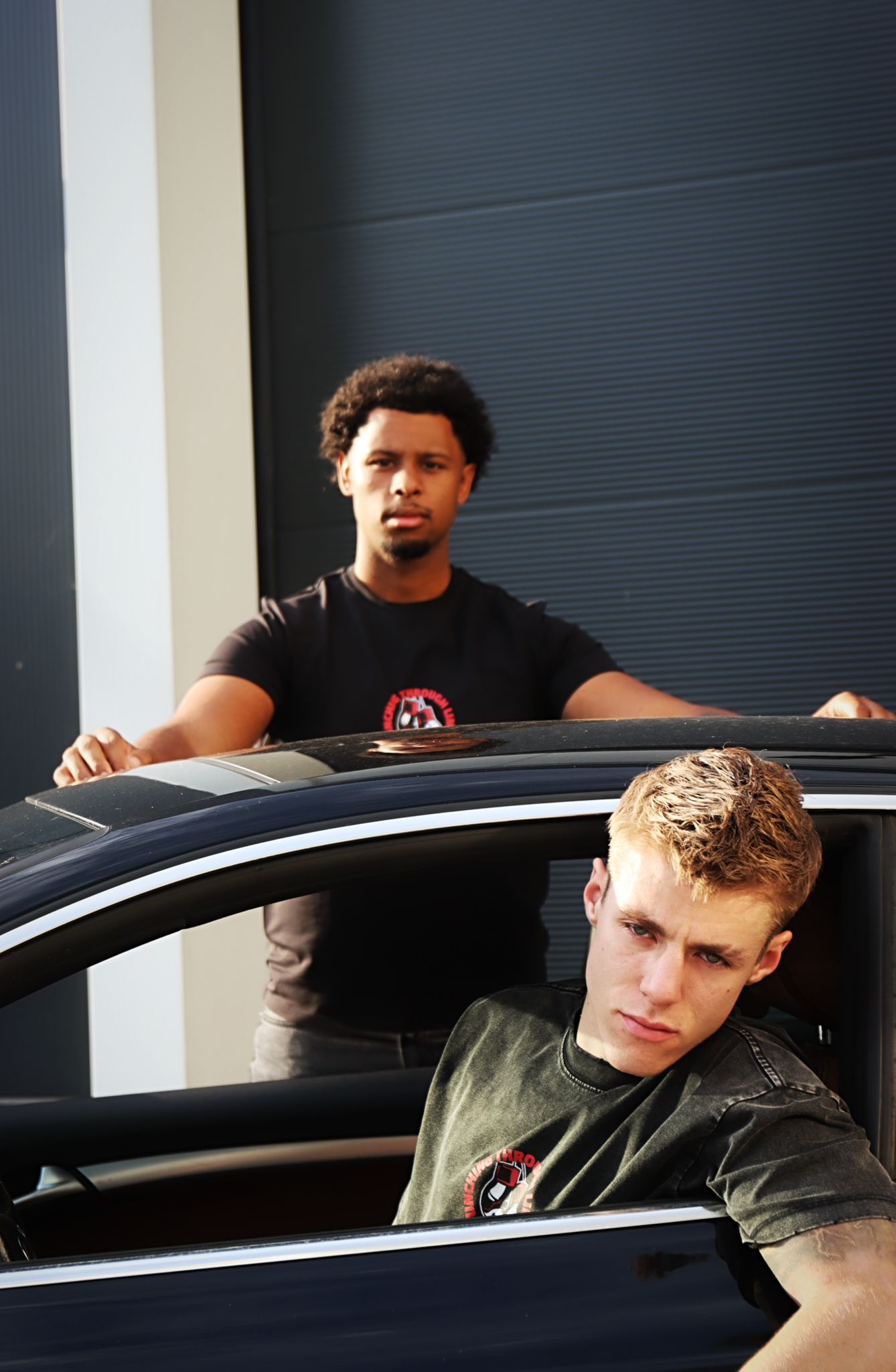 SLIMFIT T-SHIRT zwart