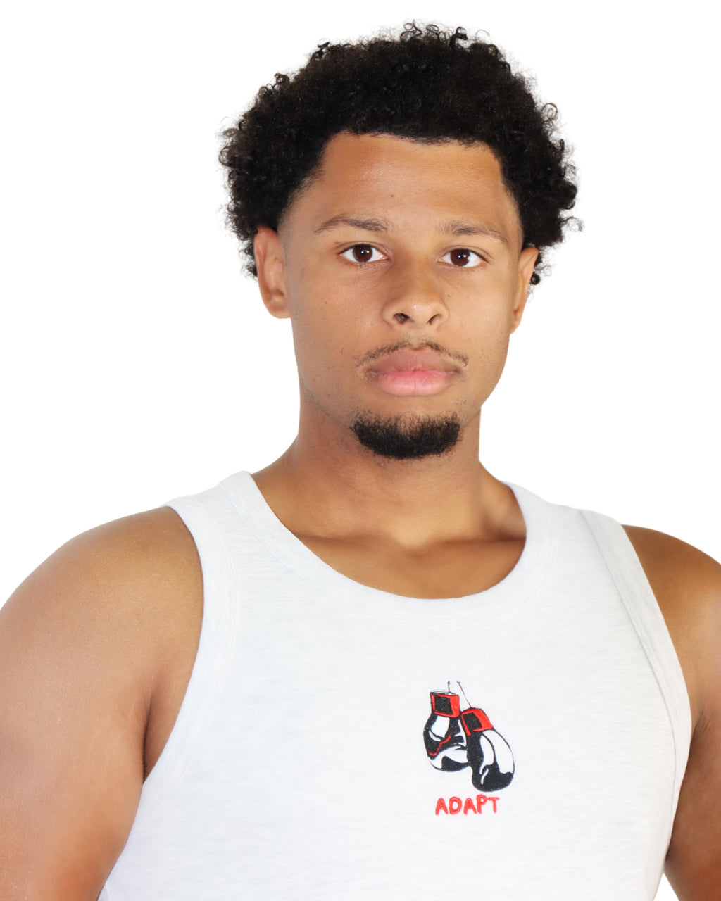 SLIMFIT WOVEN TANKTOP Lichtgrijs