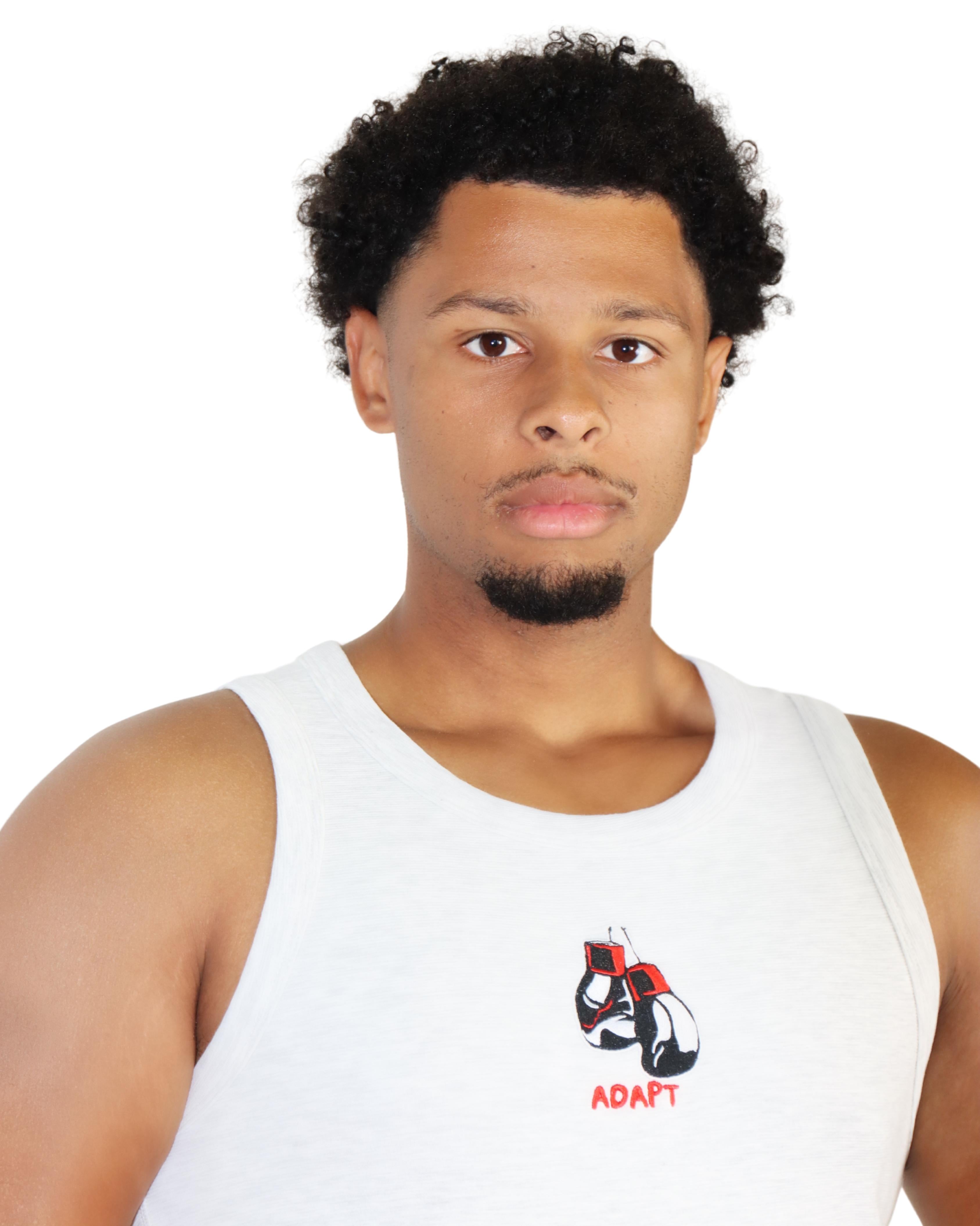 SLIMFIT WOVEN TANKTOP Lichtgrijs