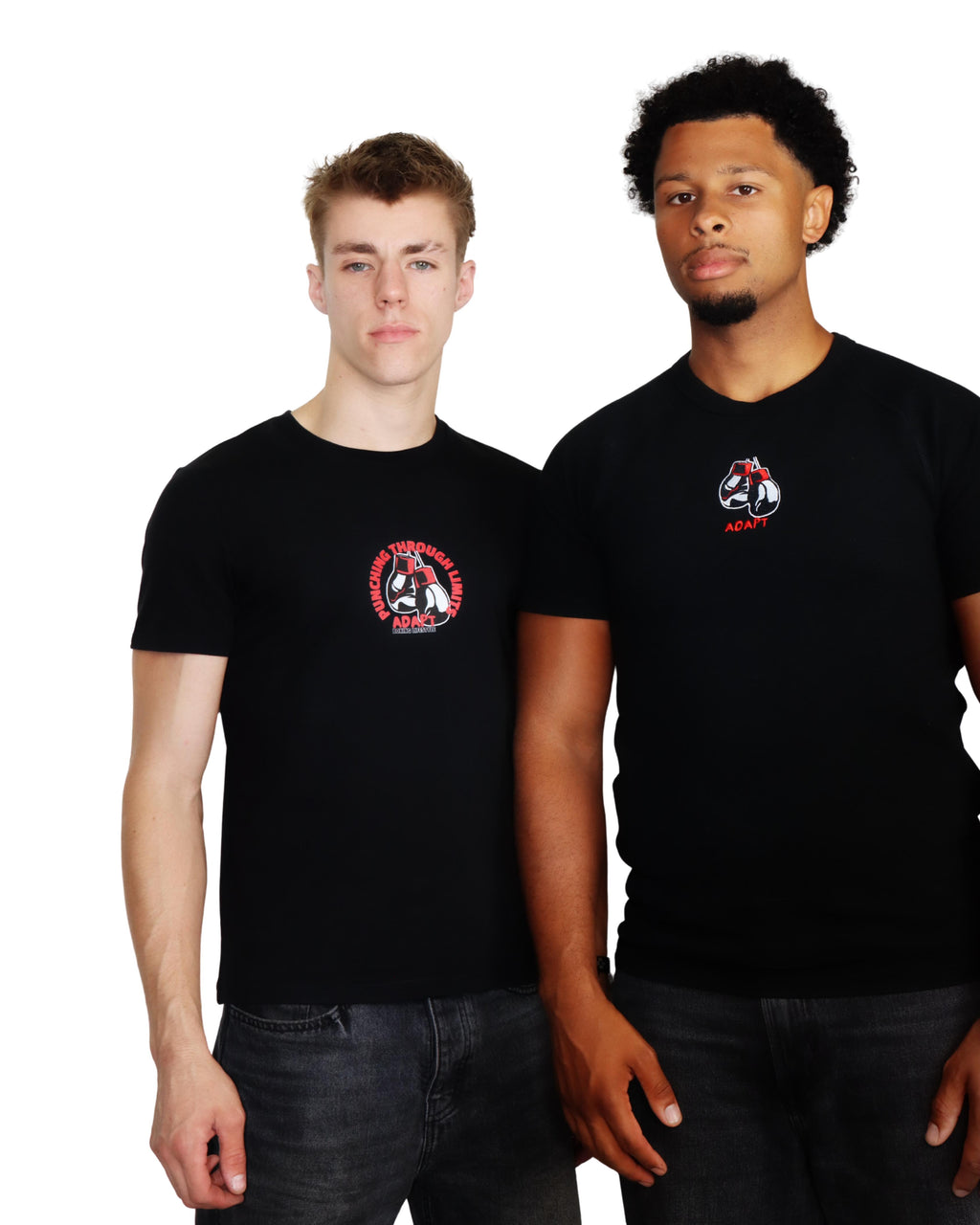 SLIMFIT WOVEN T-SHIRT Zwart